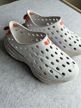 Kane Footwear Unisex White Orange Speckle Shoes W5 M3